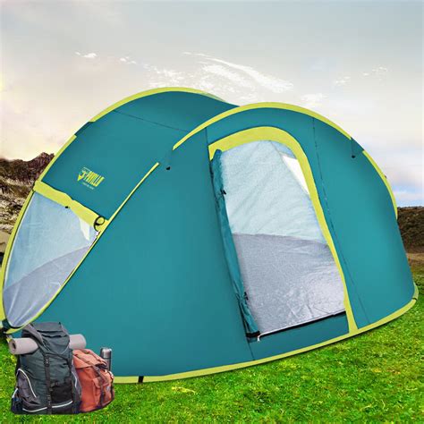 Bestway Family Camping Tent Pop Up 4 Person Canvas Hiking Outdoor Beach Tent – Shopycart