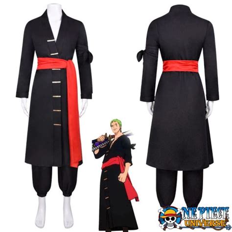 Zoro Wano Outfit Black Costume Cosplay | One Piece Universe Store