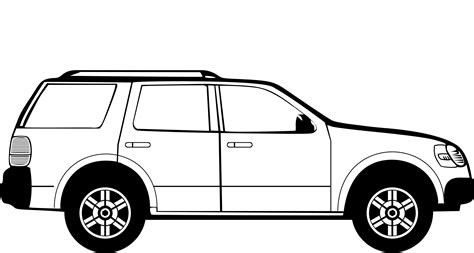 Free Suv Clipart Black And White, Download Free Suv Clipart Black And White png images, Free ...