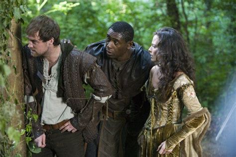 David Harewood, Jonas Armstrong, and Lara Pulver in Robin Hood (2006)