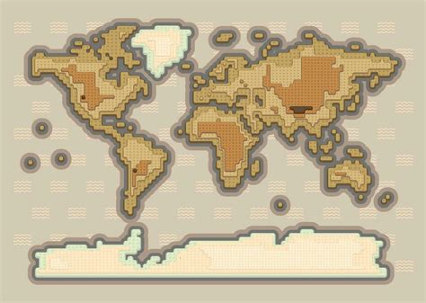 Vector world map pixel art 25909921 Vector Art at Vecteezy