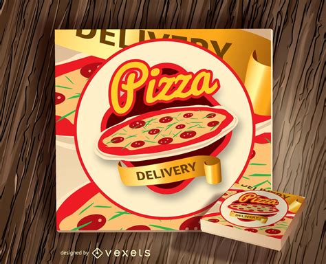 Pizza Box Logo Vector Download