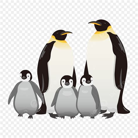 Penguin Family Clipart PNG Images, Penguin Family, Penguin, Animal, Lovely PNG Image For Free ...