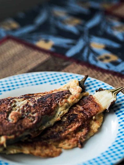 Vegetarian Filipino Eggplant Omelet (Tortang Talong Recipe)