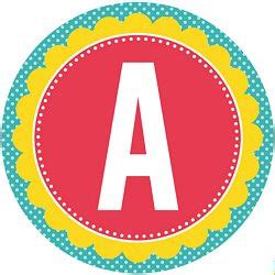 Full Alphabet Circle Banner Printables Free Download - Birthday | Catch My Party