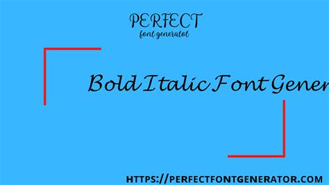 Bold Italic Text Font Generator - Copy/Paste Tool