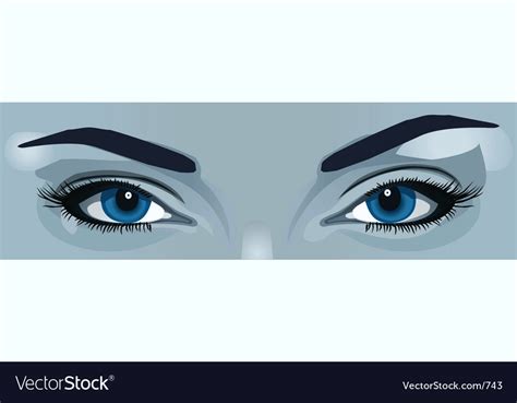 Blue eyes Royalty Free Vector Image - VectorStock