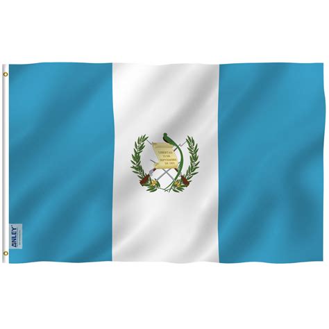 ANLEY Fly Breeze 3x5 Foot Guatemala Flag - Vivid Color and UV Fade Resistant - Canvas Header and ...