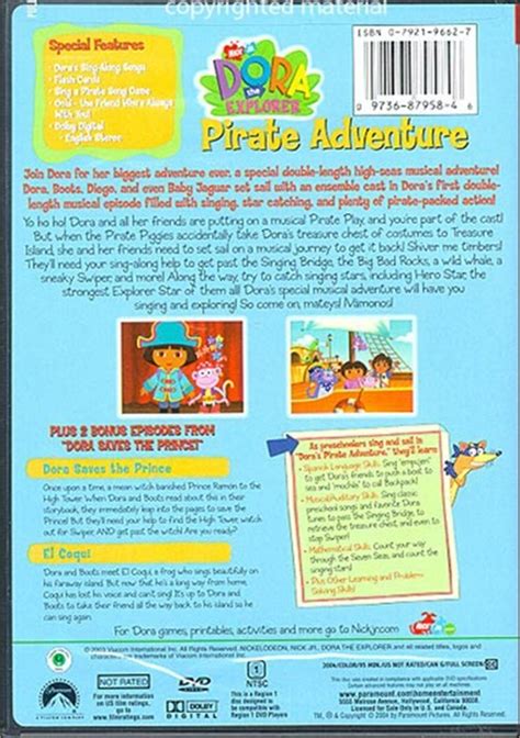 Dora The Explorer: Pirate Adventure (DVD 2004) | DVD Empire