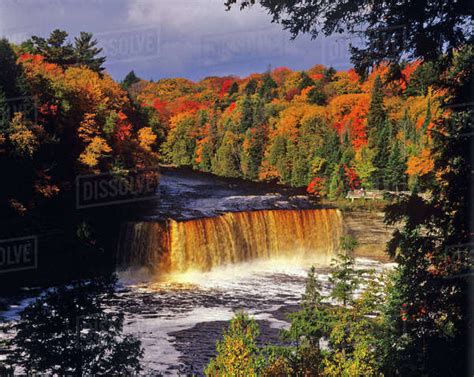 Tahquamenon Falls, Tahquamenon Falls State Park, Michigan, USA - Stock ...