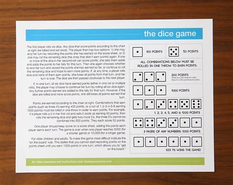 the dice game | fun & easy game for kids and adults - It's Always Autumn