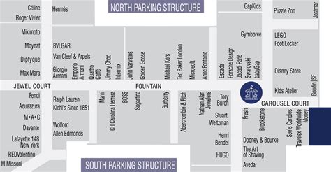 Carousel Locations – South Coast Plaza