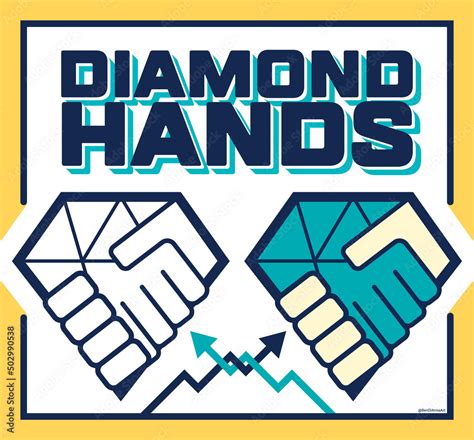 Diamond Hands Meme Icon for Wall Street Stock Vector | Adobe Stock