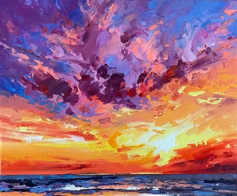 Nick Vivian 'Purple Sunset' | Sunset art painting, Sunset art, Canvas art painting