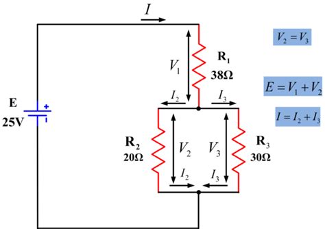 Figure 4 Current and Voltage in Series-Parallel CIrcuit | Electrical Academia