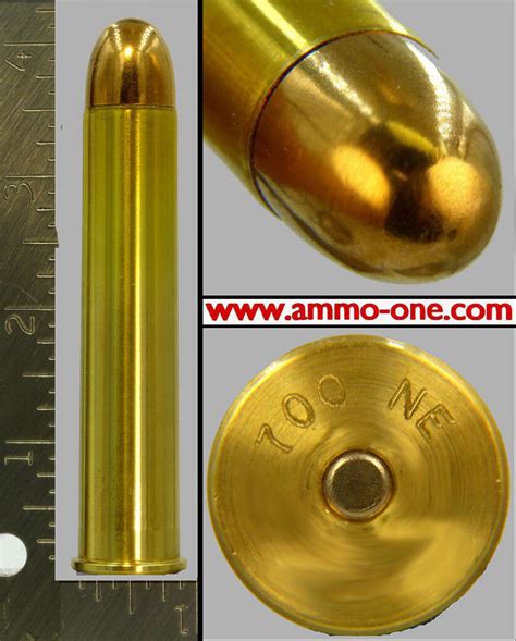 .700 Nitro Express, FMJ, LIVE! "NEW! BRIGHT! MINT!" One Cartridge, Not a Box! - Ammo-One1