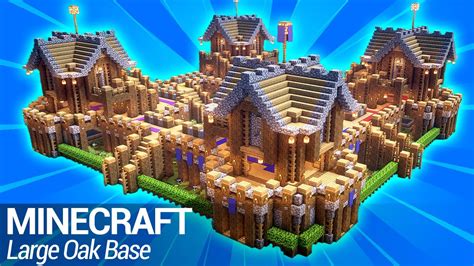 How to build a Large Base in Minecraft: Easy Minecraft Survival Base Tutorial - YouTube