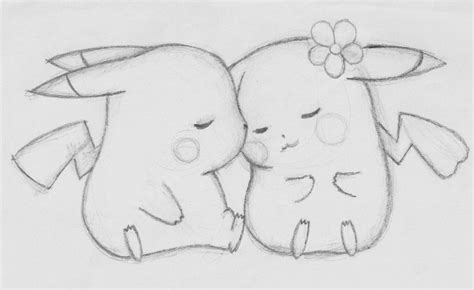 Pikachu | Easy love drawings, Cute drawings of love, Pikachu drawing