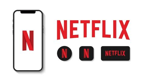 Premium Vector | Netflix logo with smartphone mockup vector design in white background fit for ...