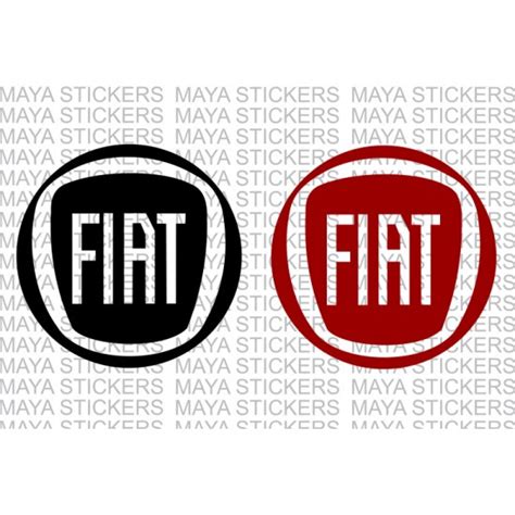 Fiat new round logo decal stickers