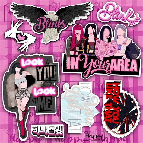 BlackPink How you like that KPOP Sticker Set / Sticker | Etsy