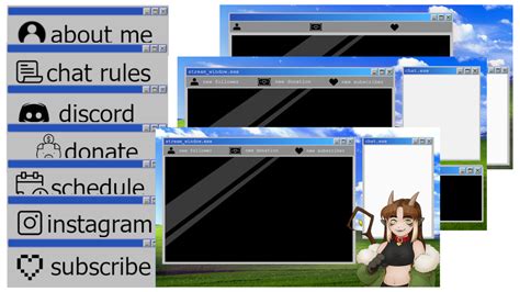Retro Windows Stream Overlay Pack by kiren