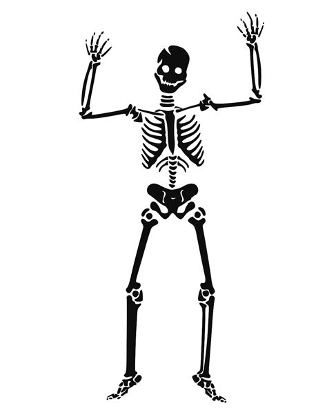 Scary Skeleton Clip Art at Clker.com - vector clip art online, royalty free & public domain