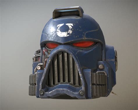 [WIP] Warhammer 40k Space Marine Helmet — polycount