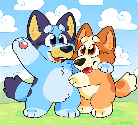 Bluey And Bingo! by RayStarKitty on DeviantArt