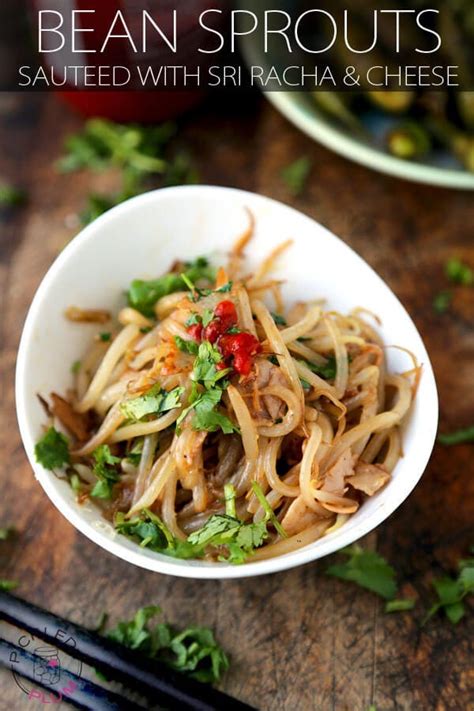 Bean Sprouts with Cheese and Sriracha Sauce | Pickled Plum