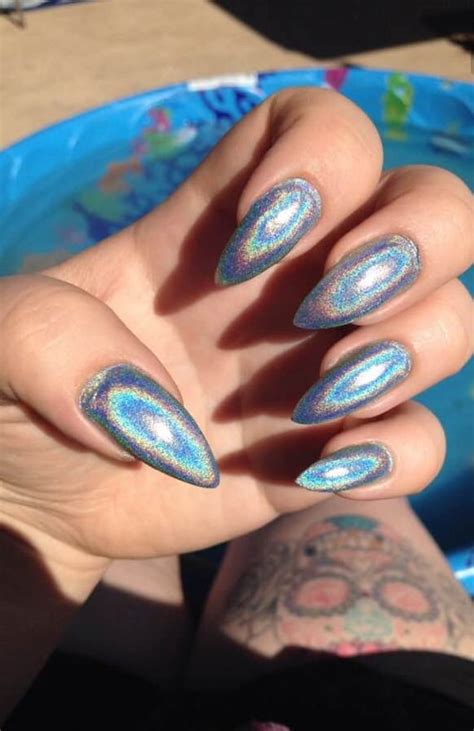 HOLO Nails Effect Holographic chrome powder glitter laser