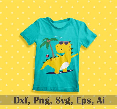 Cute Dinosaur Svg Dinosaur Clipart Cute Dino Svg Eps Dxf | Etsy