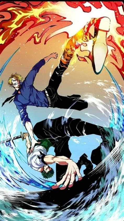 The Dynamic Duo Sanji vs Zoro | One piece wallpaper iphone, Anime wallpaper, Anime background