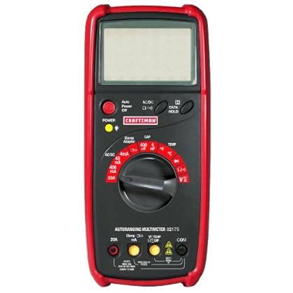 Amazon.com: Craftsman 34-82175 9 Function Autoranging Digital Multimeter