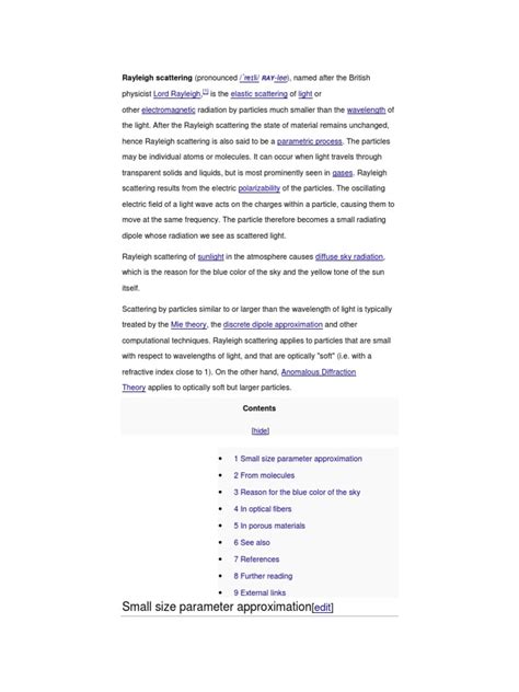 Rayleigh Scattering | Scattering | Experimental Physics