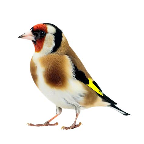 Fullbody Goldfinch Bird Isolated White Background, Bird, Fly, Birds PNG ...