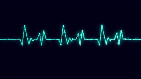 Digital Heartbeat Plus Animation, Glowing heart beat animation ...