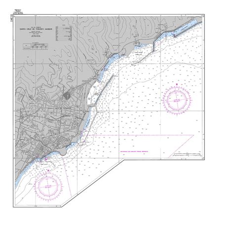 Port of Santa Cruz de Tenerife nautical chart - Full size | Gifex