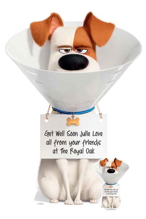 Max from The Secret Life Of Pets 2 - Personalised Cardboard Cutout / Standup