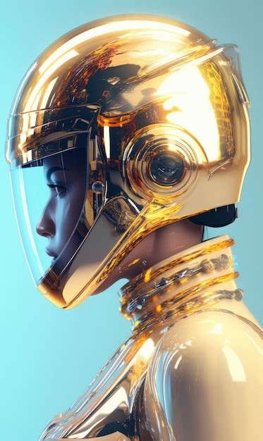 Premium AI Image | A golden helmet for the golden helmet