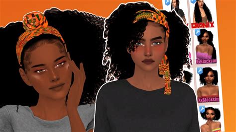 Sims 4 Afro hair haul💛(cc links) - YouTube