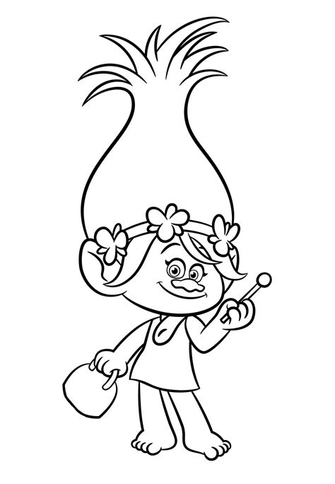 Branch Trolls Coloring Page at GetDrawings | Free download