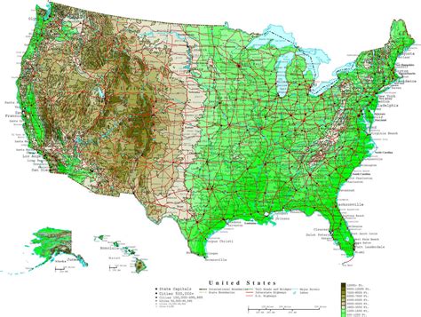 United States Population Density Map