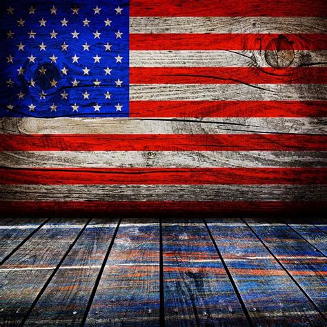 Photography Backdrop Fourth of July American Flag Portrait Background Photos wood floor ...