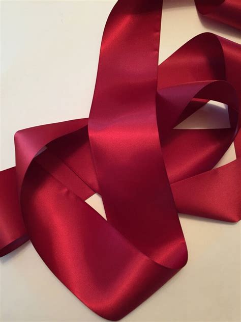 Burgundy Satin Ribbon/Maroon Satin Ribbon/Satin | Etsy