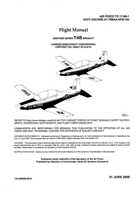 BEECHCRAFT T-6A TEXAN II - Flight Manuals