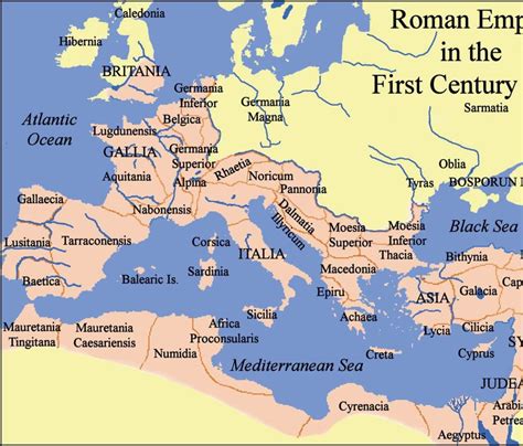 Map of the Roman Empire and its provinces, first century A.D. | Download Scientific Diagram