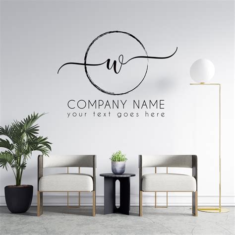 Company Name Logo Wall Decal Custom Text Window Sticker Custom - Etsy UK