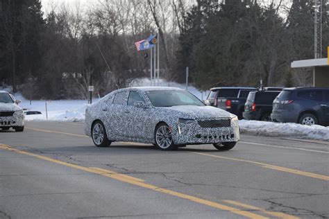 Cadillac CT4 Premium Luxury Spied With Production Grille, Lights