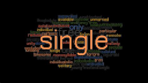 SINGLE: Synonyms and Related Words. What is Another Word for SINGLE? - GrammarTOP.com